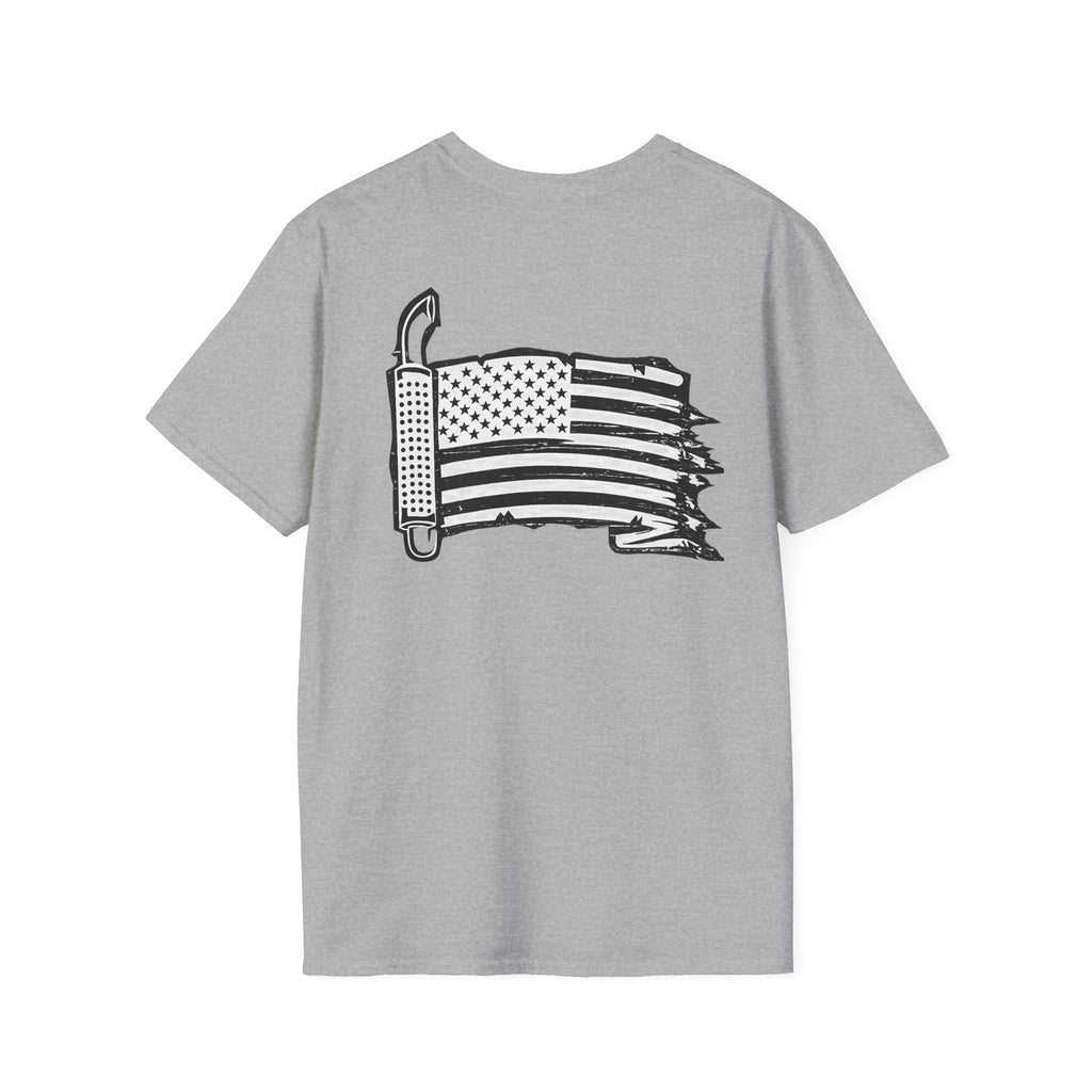 Distressed American Flag Trucker