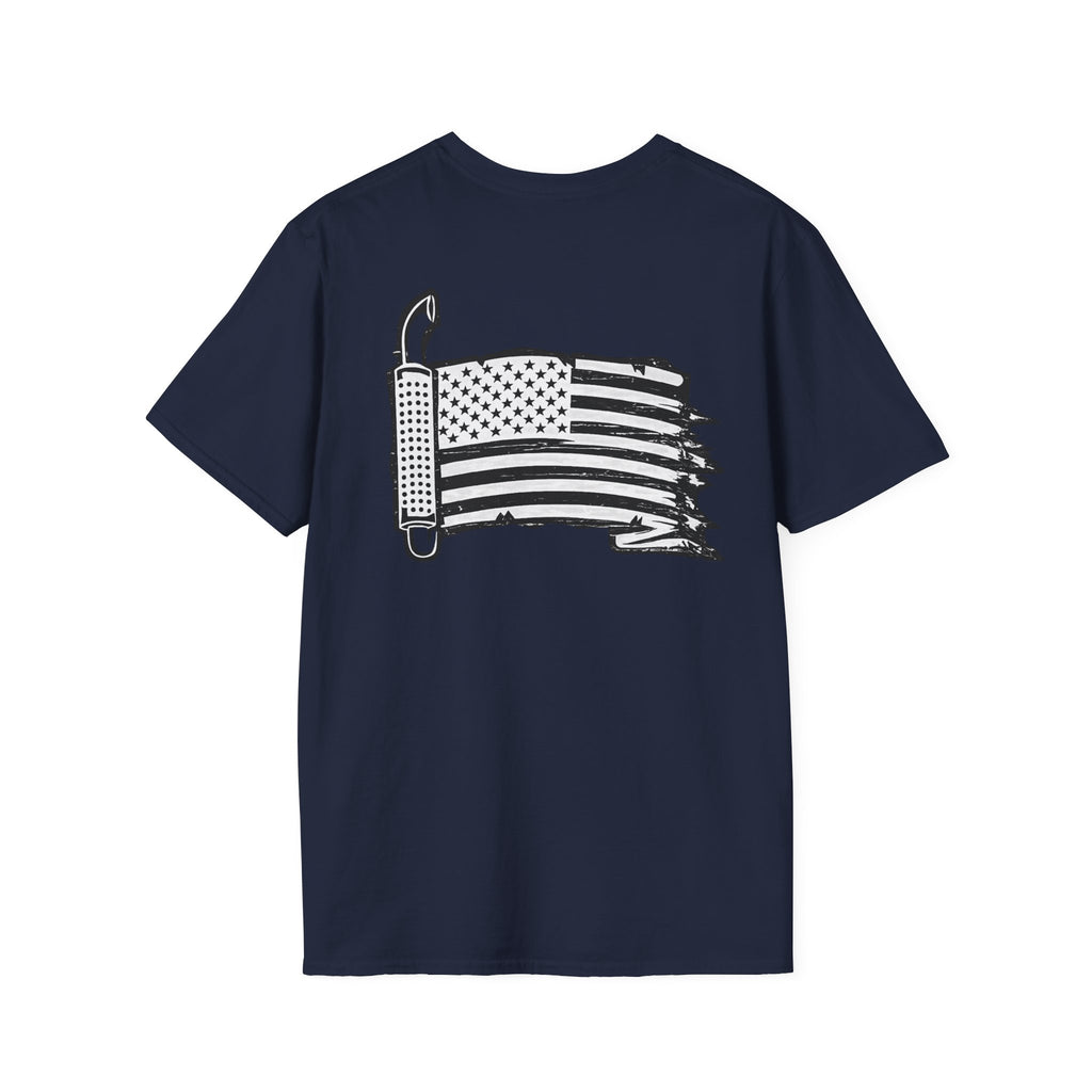 Distressed American Flag Trucker