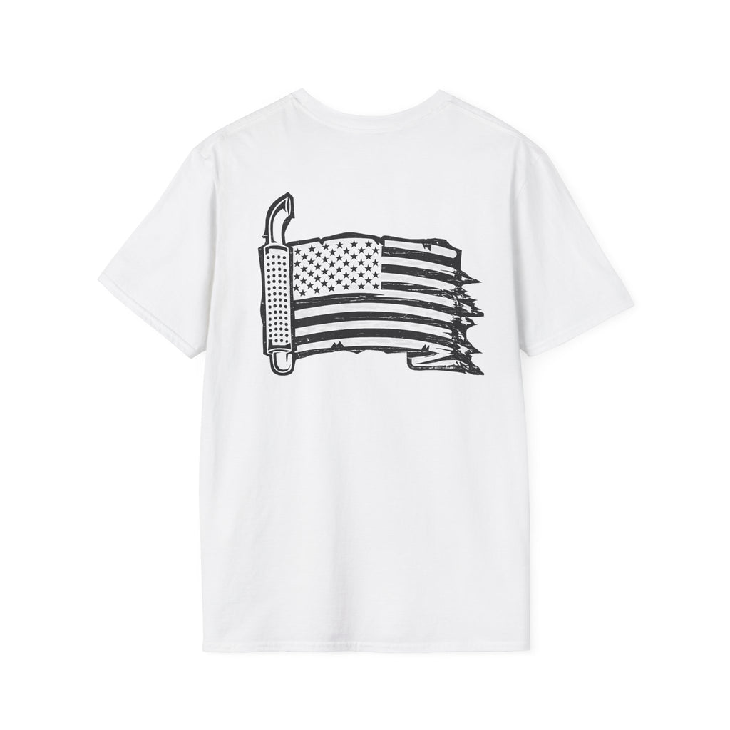 Distressed American Flag Trucker