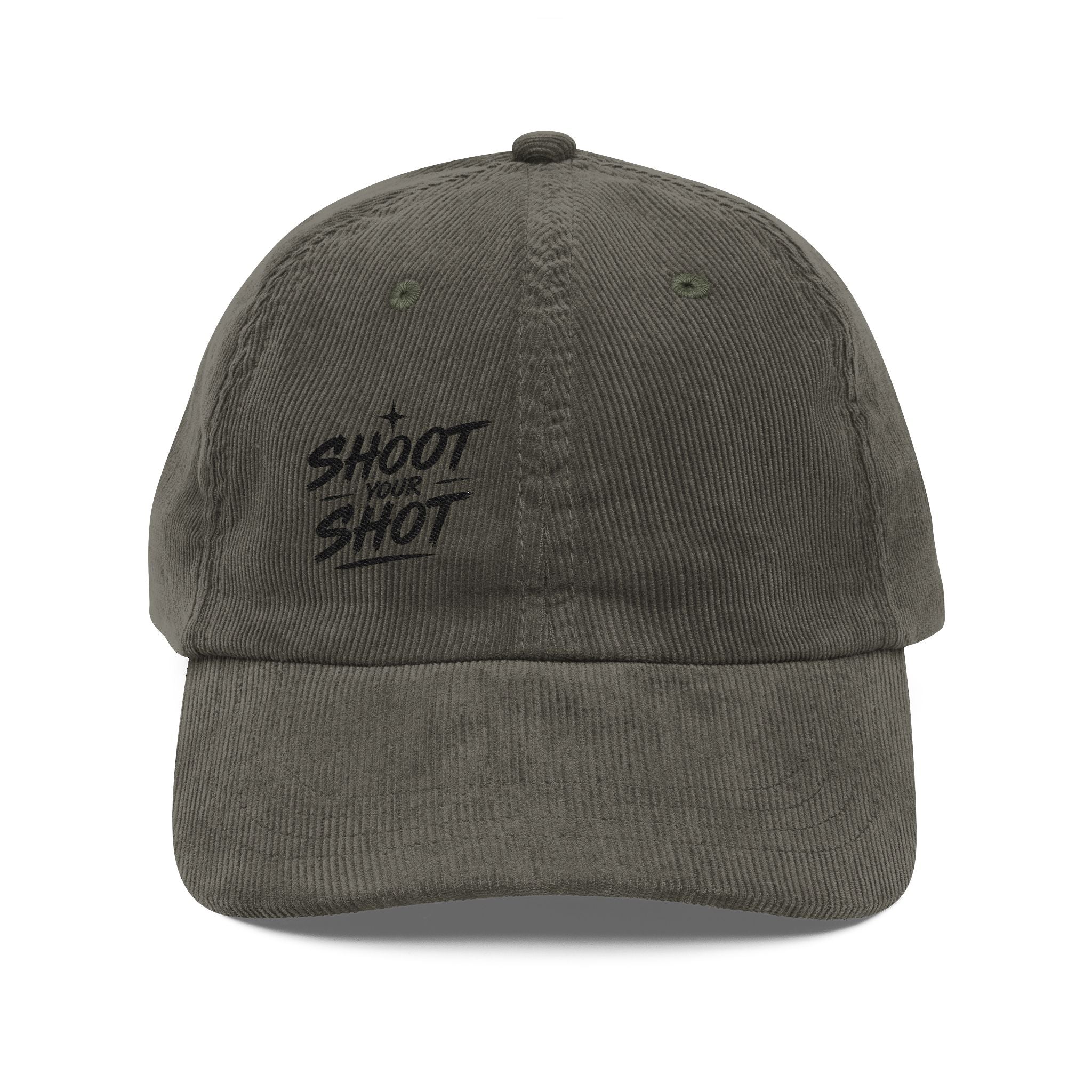 Corduroy “Shoot Your Shot” Vintage  Hat
