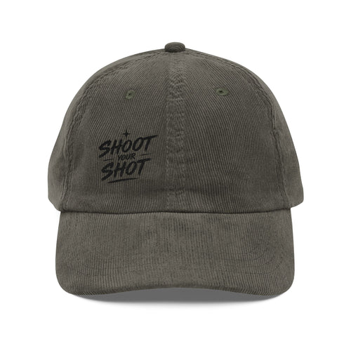 Corduroy “Shoot Your Shot” Vintage  Hat