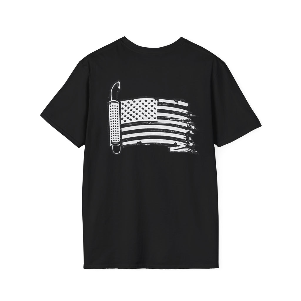 Distressed American Flag Trucker