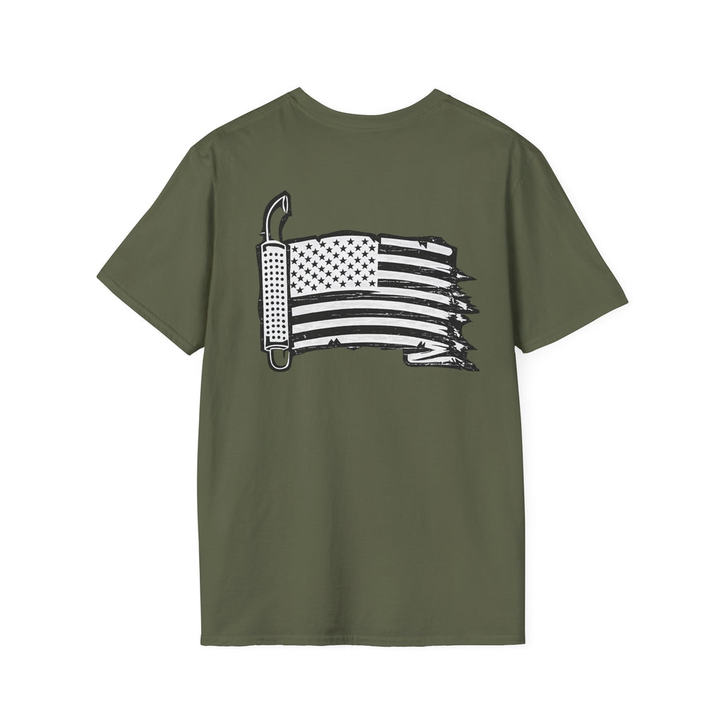 Distressed American Flag Trucker