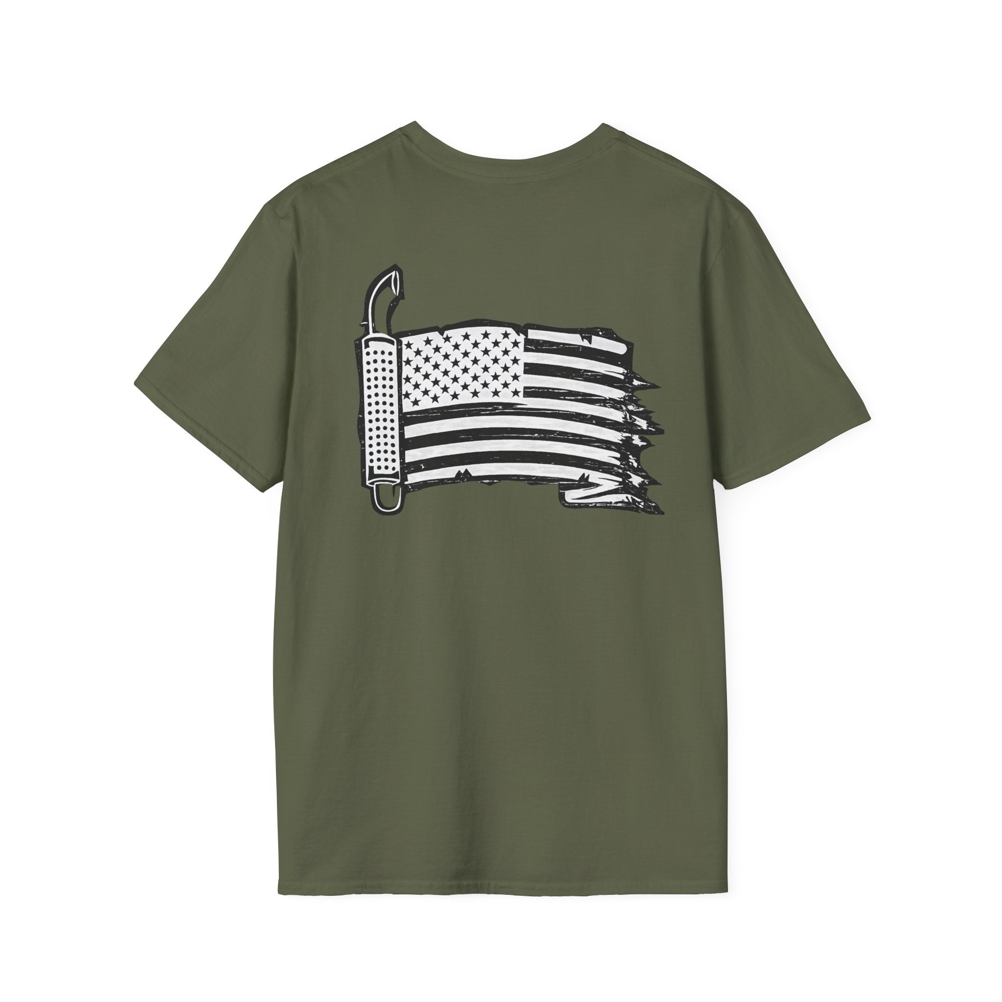 Distressed American Flag Trucker